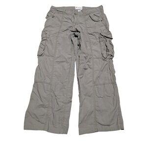 Gap Baggy Cargo Pants Womens Size 14 Green Wide Leg Skater Utility Military